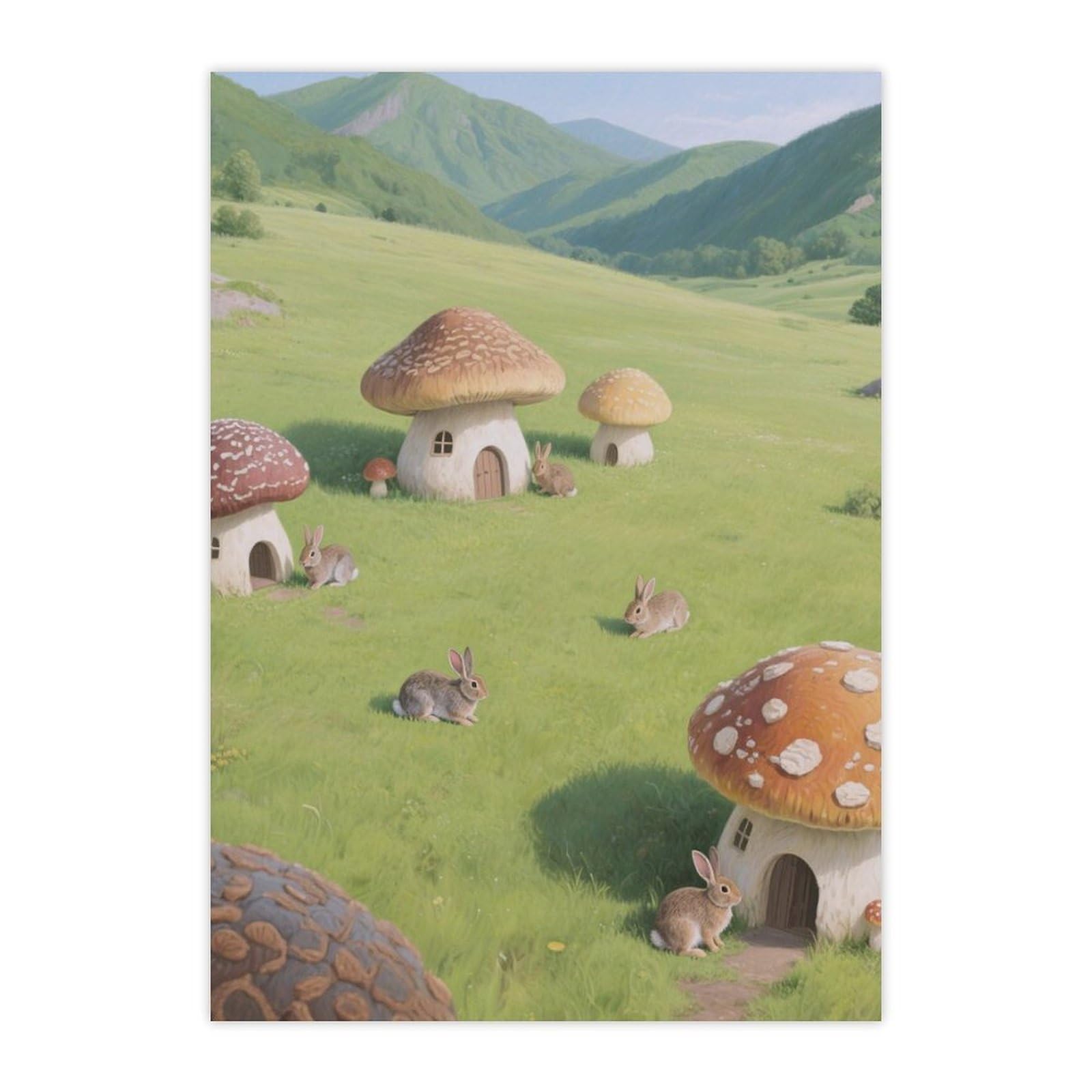 Autocollants champignon imperméables en vinyle haute qualité
