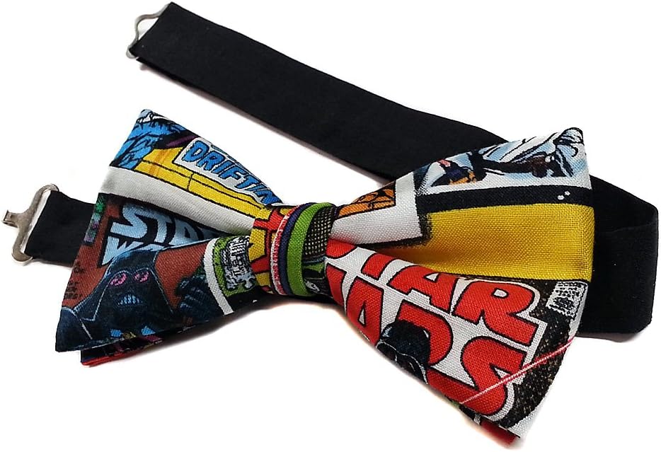 EmilyRose Couture Sci-Fi Comic Book Bow Tie-adjustable Neck Strap, Pre Tied-comic Con