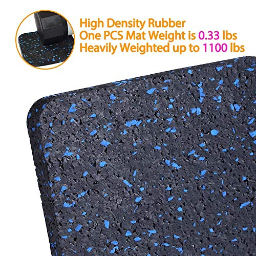 (4pcs) - Esteira de esteira bestxD, tapete de equipamento de exercicio com borracha de alta densidad