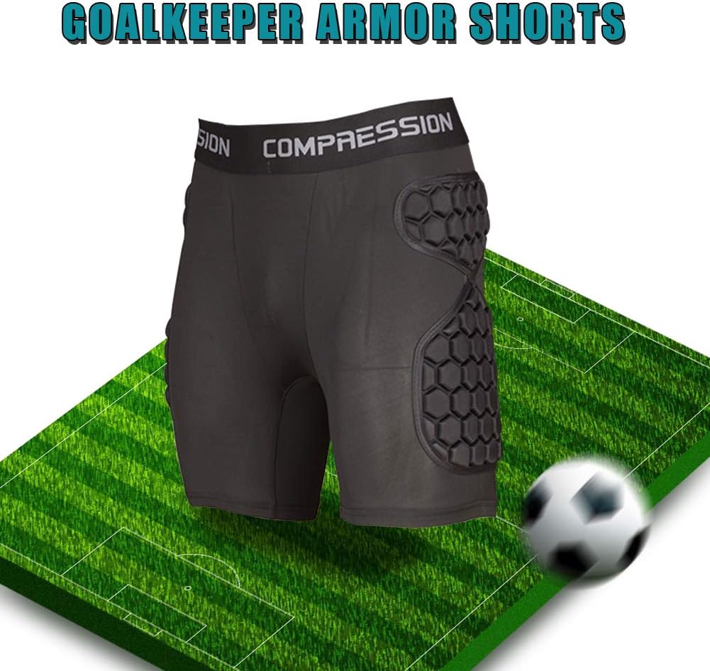 Shinestone Adult Men's Goalkeeper Armor BodyShield Padded Compression Shirt Pants and Short with Sponge Protector - Image 3
