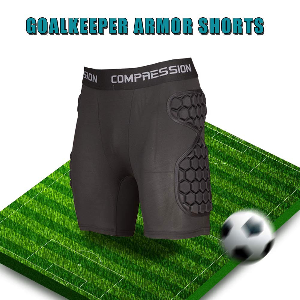 Shinestone Adult Men's Goalkeeper Armor BodyShield Padded Compression Shirt Pants and Short with Sponge Protector