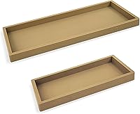 Vista 30 de Bandeja de Encimera y Tocador - 2 Piezas (11" y 7") Bandejas de Silicona Irrompibles para Cocina y Baño para Encimera, Bandeja para Dispensador