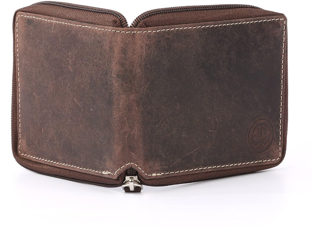 Men Brown Genuine Leather Wallet (5 Card Slots) (TnW-K-RZ-Brown-THRD_1)-image-17