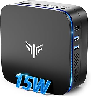 KAMRUI AK1 Plus Mini PC Computers, Intel 12th N95(up to 3.4GHz) Mini Desktop Computer 8GB RAM 256GB SSD, Micro PC Computer Support 4K HDMI, Desktop PC with Dual WiFi, BT4.2 for Business Home Office