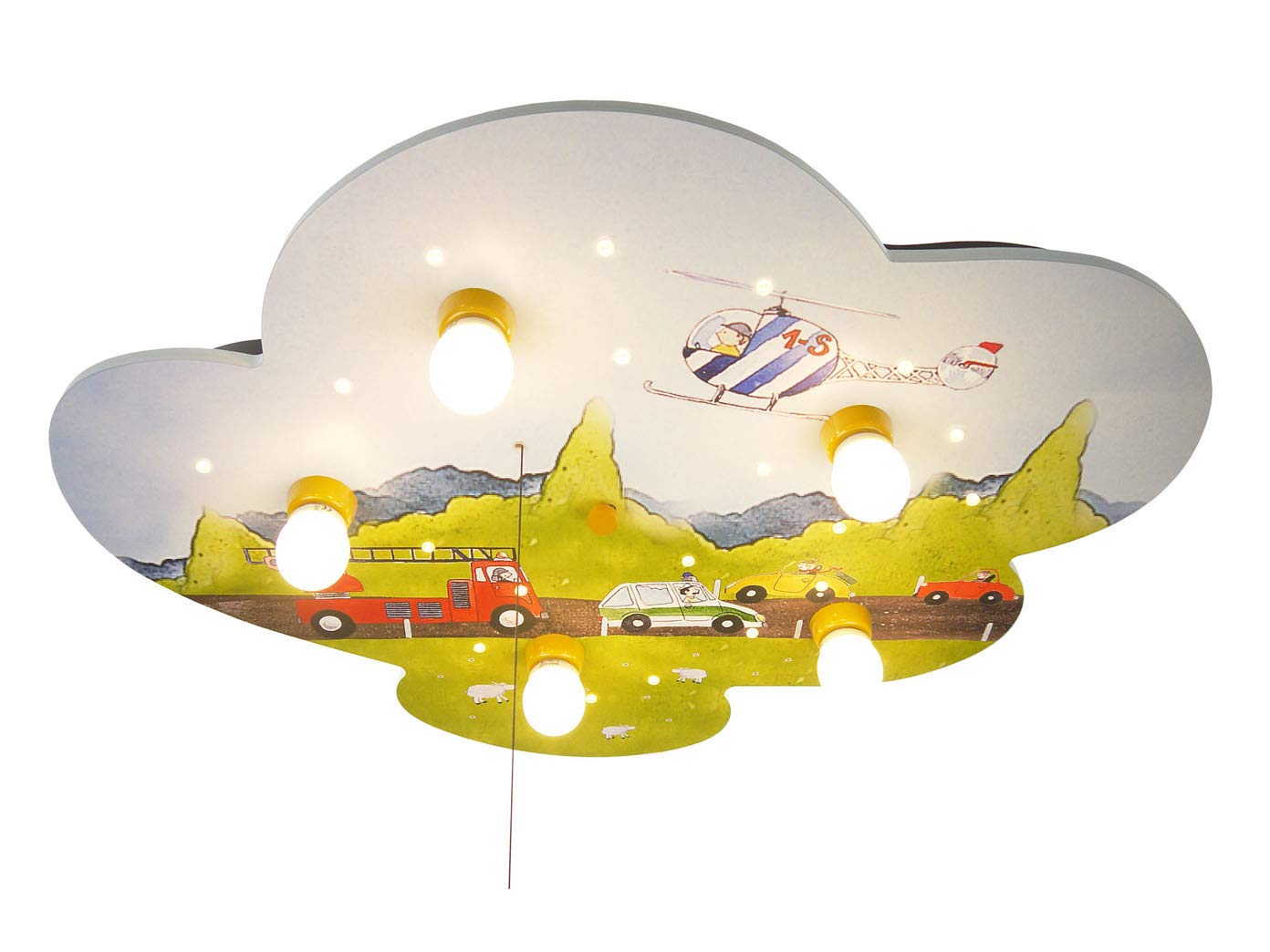 Niermann StandbyWood, Multicoloured, 74 x 57 x 7 cm, E14 40watts 230volts