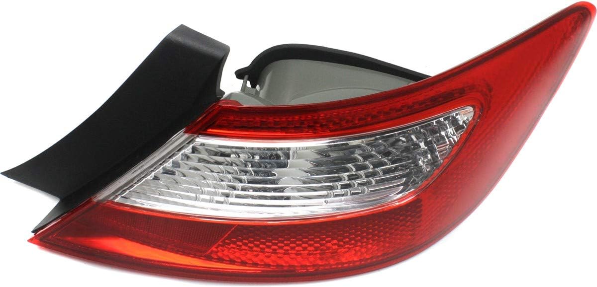 Evan Fischer Tail Light Lens and Housing Compatible with 2006-2008 Honda Civic Coupe Passenger Side