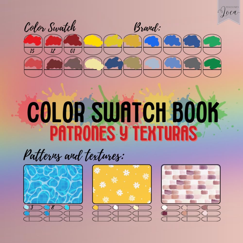 COLOR SWATCH BOOK PATRONS AND TEXTURE.: Libro de muestras de color: patrones y texturas.…