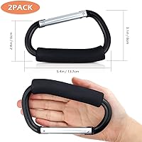 Vista 2 de JIALEEY Bolsa de compras para bolsa de compras, herramienta de transporte multiusos, gancho a presión, juego de ganchos organizadores con agarre