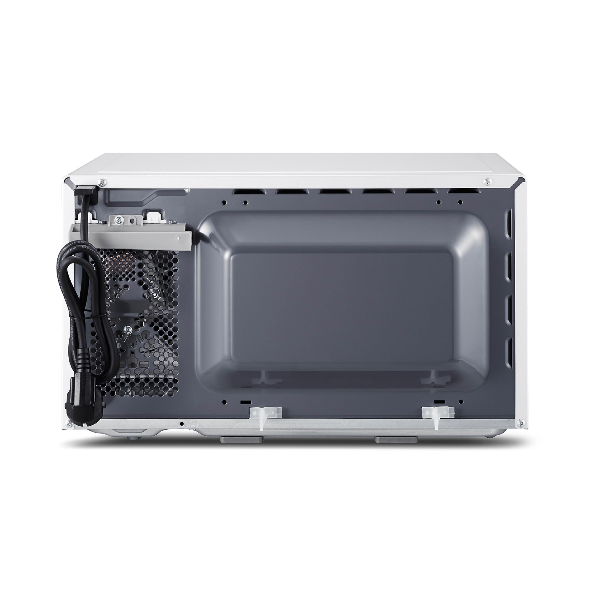 Panasonic NN-E20JWMEBG Horno microondas con Plato Giratorio de Cristal, 20 L, 800 W, Descongelación, 5 Niveles De Potencia, Temporizador, Blanco