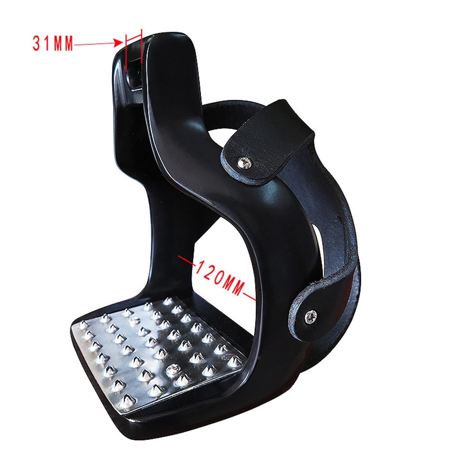 1 Paio Di Staffe Sicurezza for Equitazione In Alluminio Pressofuso | Sella Da Equitazione Con Pedale Di Copertura In Rete Pedale Da Sella For Cavallo Antiscivolo(Red)