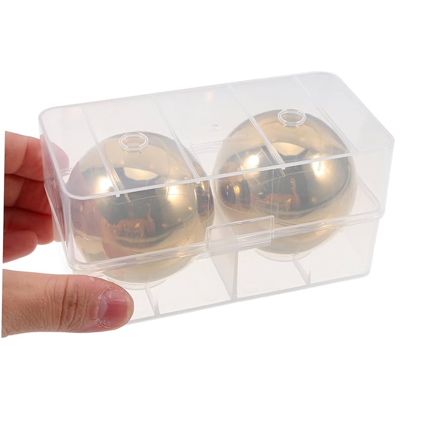 Amazon｜JECOMPRIS 2個 ステンレスボールアイスキューブ 金