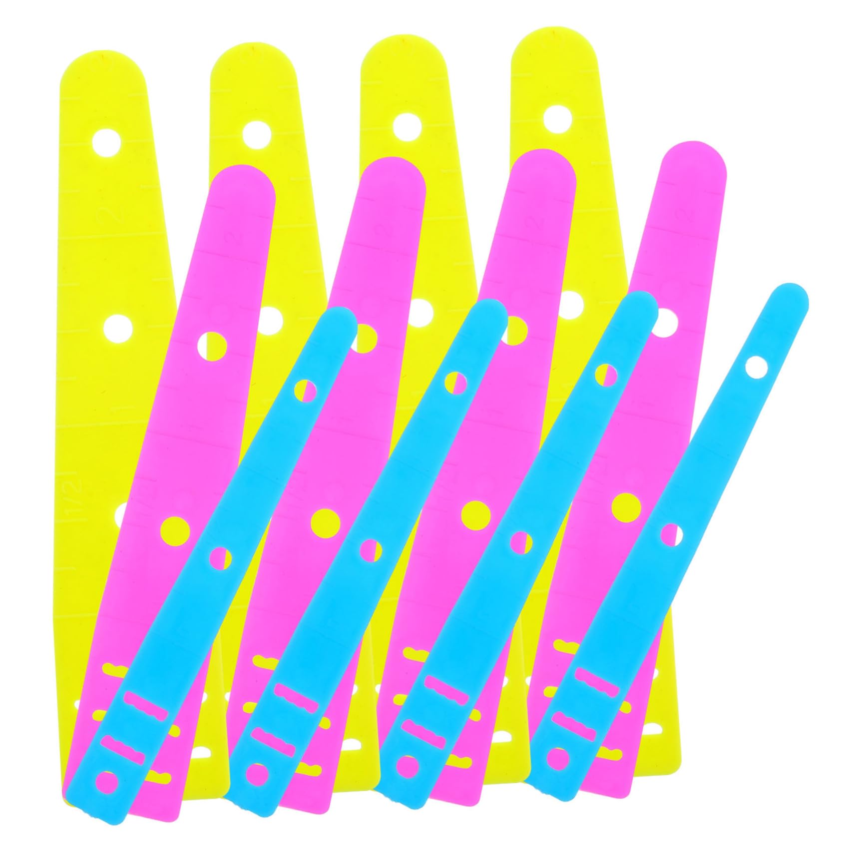 DIYEAH 12pcs Plastic Easy Threaders Kit for Cord and Elastic Durable Soft Threading Tool for Drawstring Replacement Sewing and Crafting Easy to Use and Store