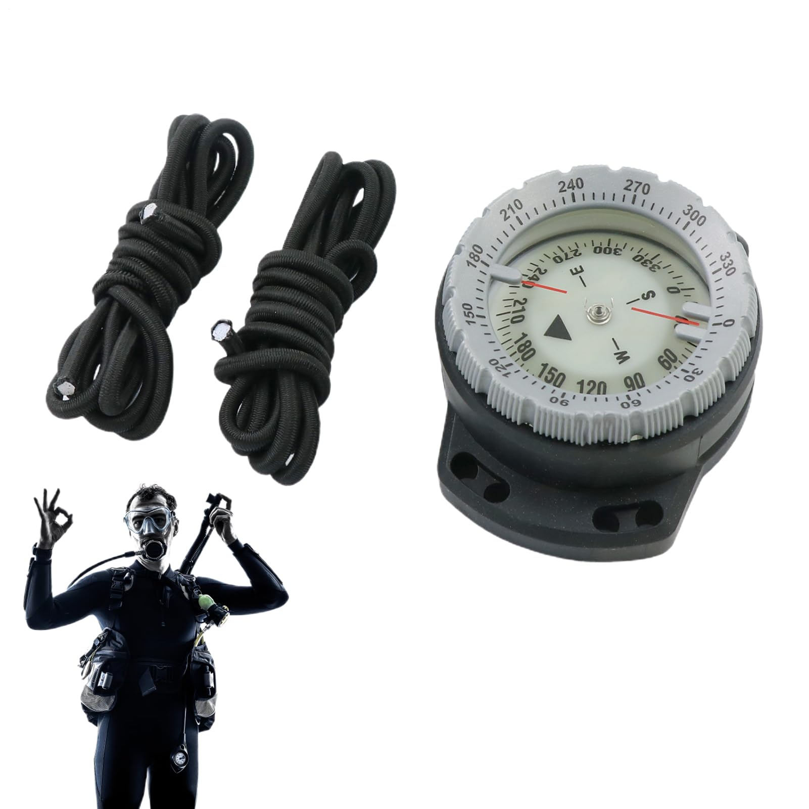 Scuba s, wodoodporne podwodne nurkowanie z liną, akcesoria do nurkowania, sporty wodne morskie z luminescencyjnym