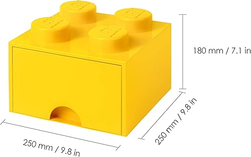 Miniatura 3 de LEGO Cajón de ladrillo amarillo 4 brillante