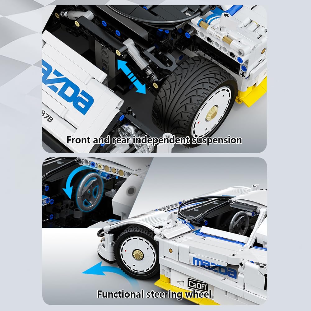 CaDA C63007W Mazda 787B Endurance Racing Car Building Block Model