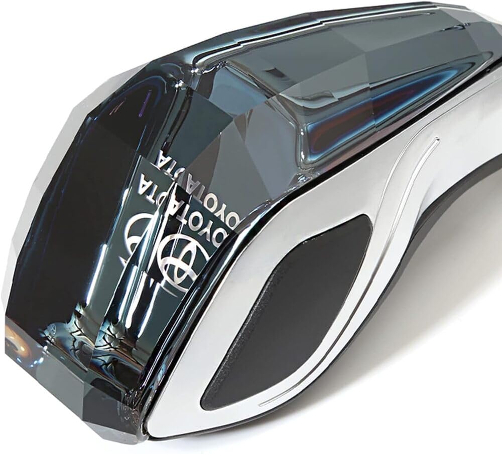 W-POWER Universal Crystal Cut Shift knobs Touch Activated Multi-Color Ultra LED Light Illuminated Gear Knob, Fits for Most Cars NO Button Operated Shifter (Crystal-to)