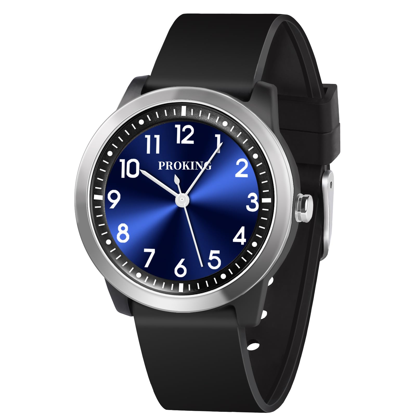 Kids Analog Watch 5ATM Waterproof Large Face for Girls Boys 8-12