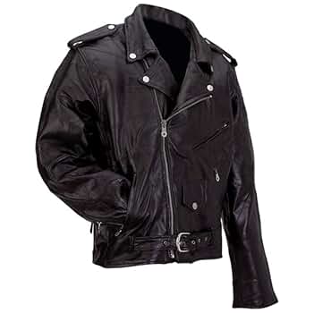 ジャケット・アウター Buffalo Crack Leather Rider Jacket 00 Amazon.com: REVOLT Men's Motorcycle Jacket, Natural Buffalo