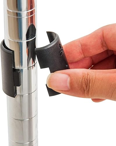 Miniatura 62 de Estante de almacenamiento ajustable de 3 niveles, estante de almacenamiento de metal, estantería de alambre, estantes de almacenamiento para Negro-3