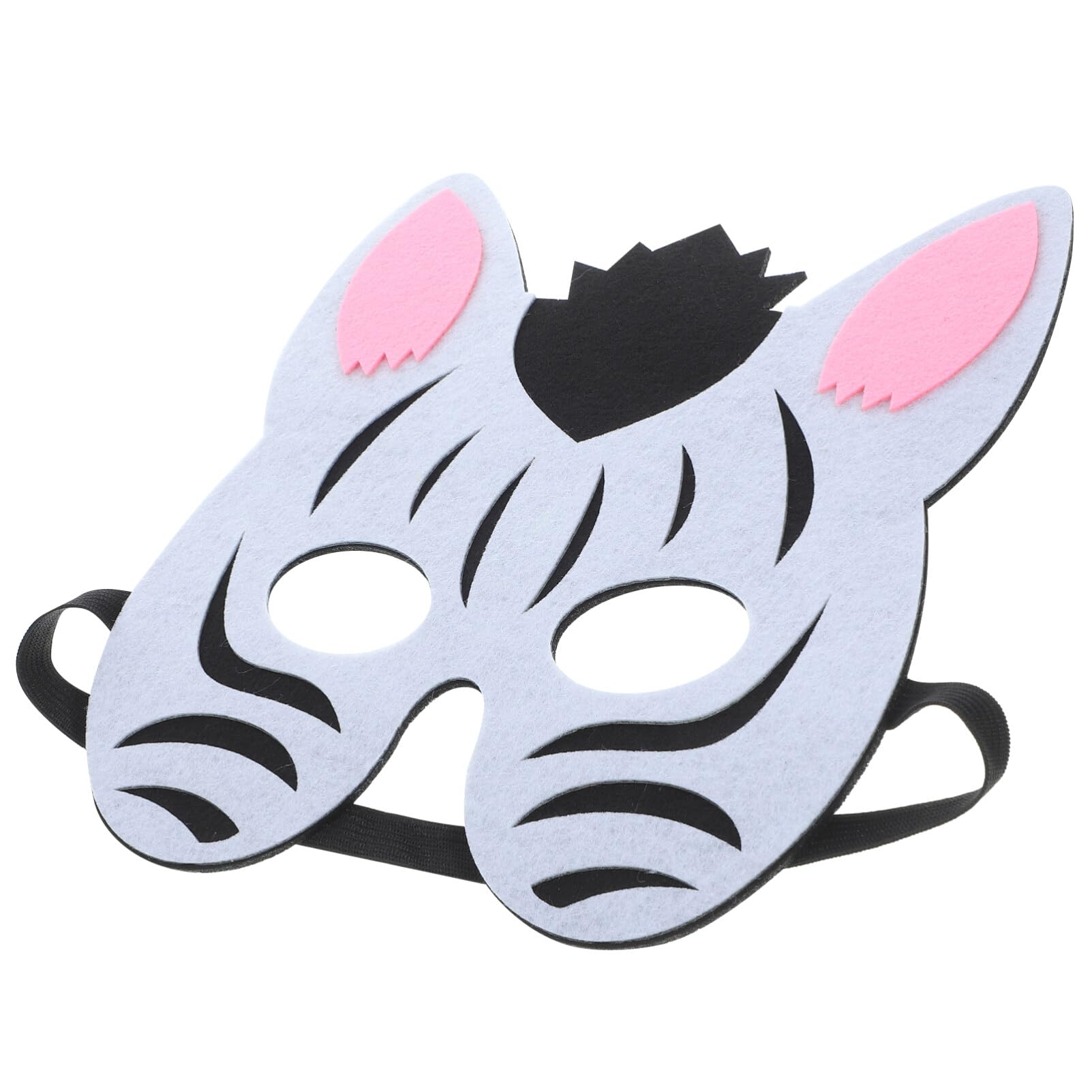 PACKOVE Máscaras De Fieltro De Animales Favores De Fiesta Máscara De Cebra Para Niños Divertidas Máscaras De Animales Para Niños Tema De La Selva Suministros Para Fiestas De Cumpleaños