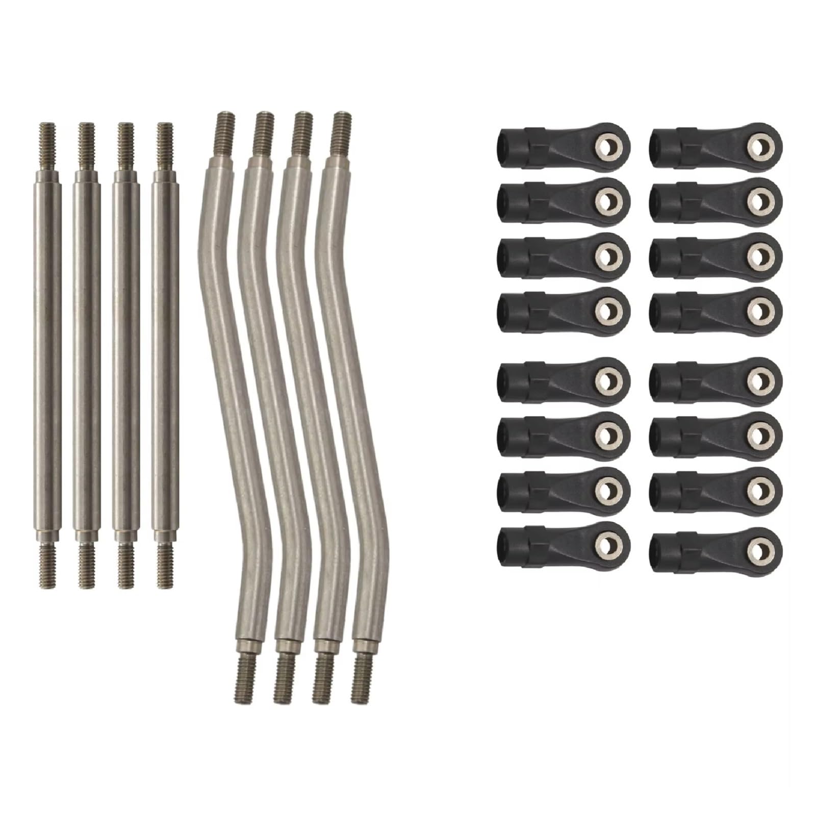 Rc Special Connecting Rod for Axial for Capra AXI03004 1/10 Metal Suspension Link Rod Linkage Steering Pull Rod RC Crawler Car Parts and Accessories Replacement Use