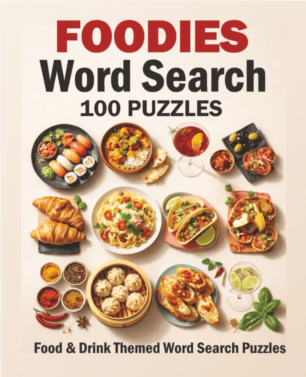 Foodies Wordsearch: 100 Puzzles With a Food Drink and Cooking Theme
