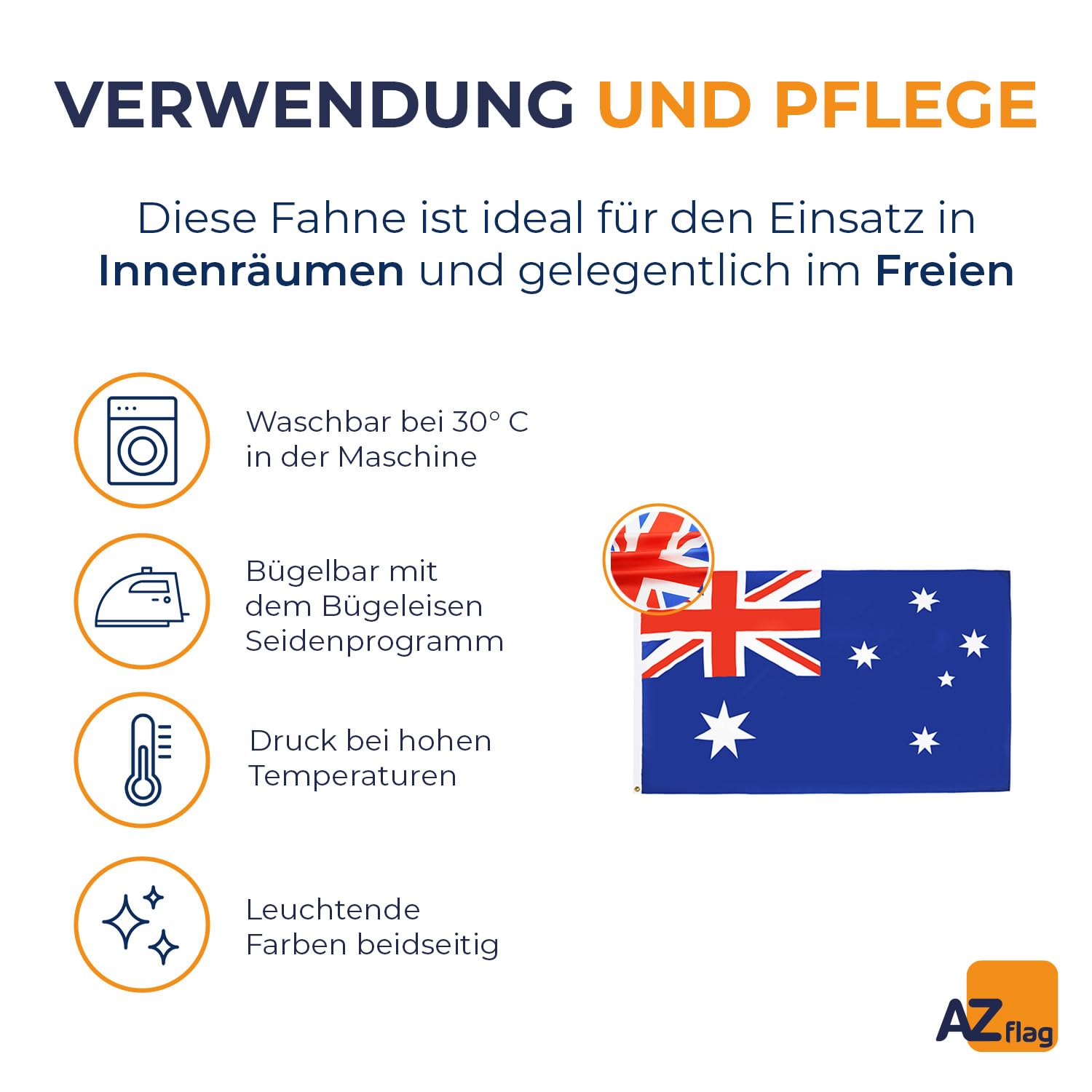Australische Flagge Aus Polyester – Ca. 150 X 90 Cm (5‘ X 3‘), Perfekt Für Dekoration & Sammlung