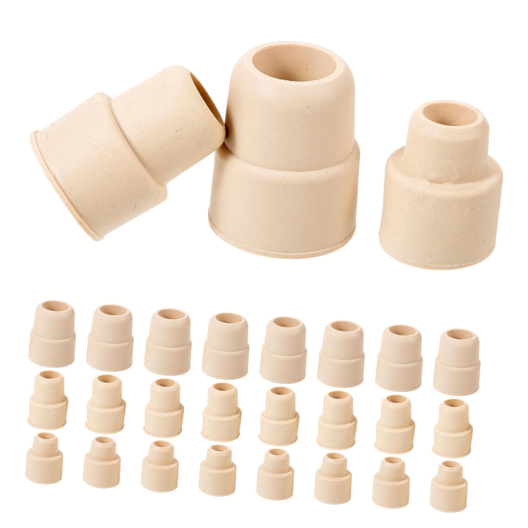 MAGICLULU 4 Ensembles Lot De 4 Compacts Pour Tubes Verrerie Appareils De Laboratoire Tubes À Essai Flacons Pichets Accessoires Pour La Maison Caoutchouc Naturel 30 pièces * 4
