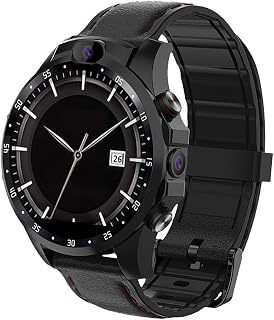 NICBEL Smart 4G Phone Watch, 1.6-inch Round Touch Screen, GPS Sports Watch with Heart Rate Monitor and Dual Cameras, 3G RAM + 32G ROM(B) Intelligent Watch and Bracelet(A)