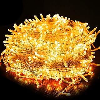 XIYUNTE 200 LED String Lights Battery Powered - 20M / 66ft 8 Modes Warm White Fairy Lights Waterproof Christmas String Lights for Indoor/Outdoor