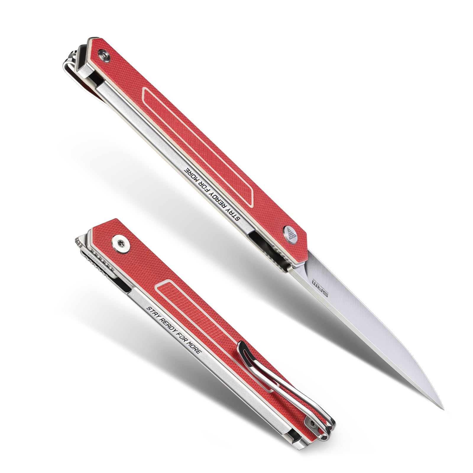 SRM Folding Pocket Knife, Lightweight EDC Knife for Men & Women