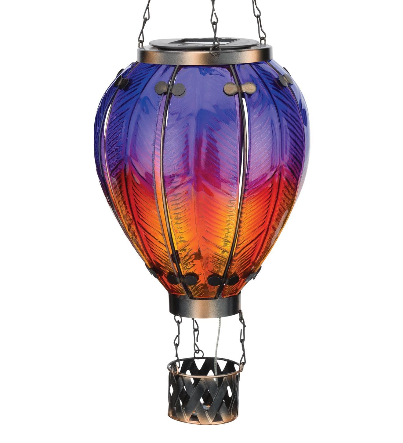 Regal Art & Gift Hot Air Balloon Solar Lantern, Hanging Outdoor Waterproof