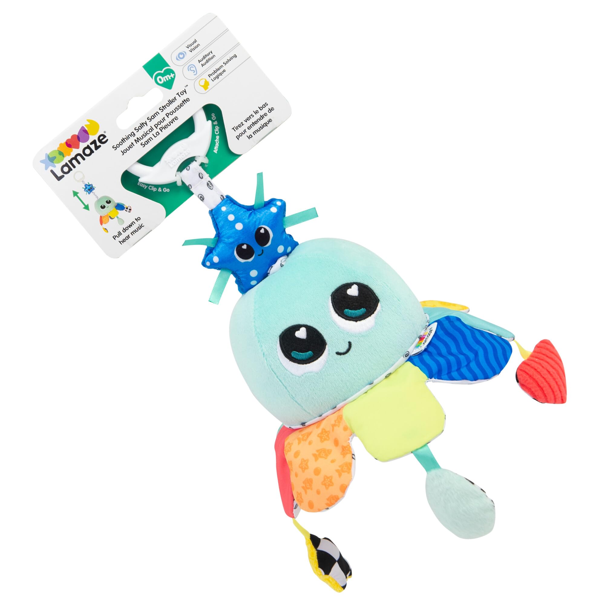 Lamaze Soothing Salty Sam Musical Pram And Cot Toy