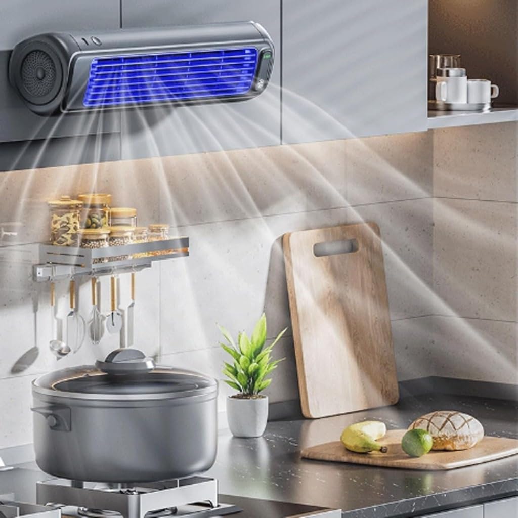 Migilife Asso del Freddo Condizionatore, 3 Velocità, Regolabile, con Sistema di Raffreddamento 3D Senza Lama, Condizionatori Portatili, per Camera da Letto, Ufficio(#A)