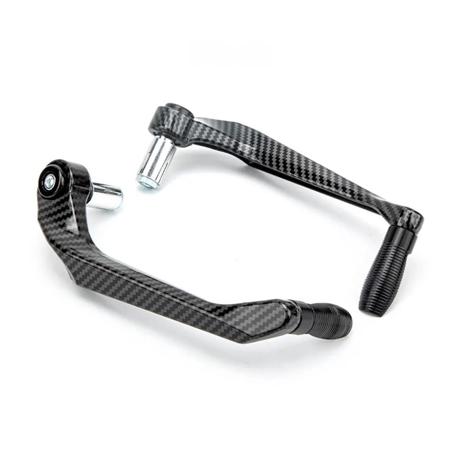 AGSBCRTI Motorcycle Brake Protector Motorcycle Die-Casting Aluminum Alloy Handlebar Brake Clutch Lever Hand Guard Protector Moto Handguard Motorcycle Handlebar Protector(Black-MTHS01)