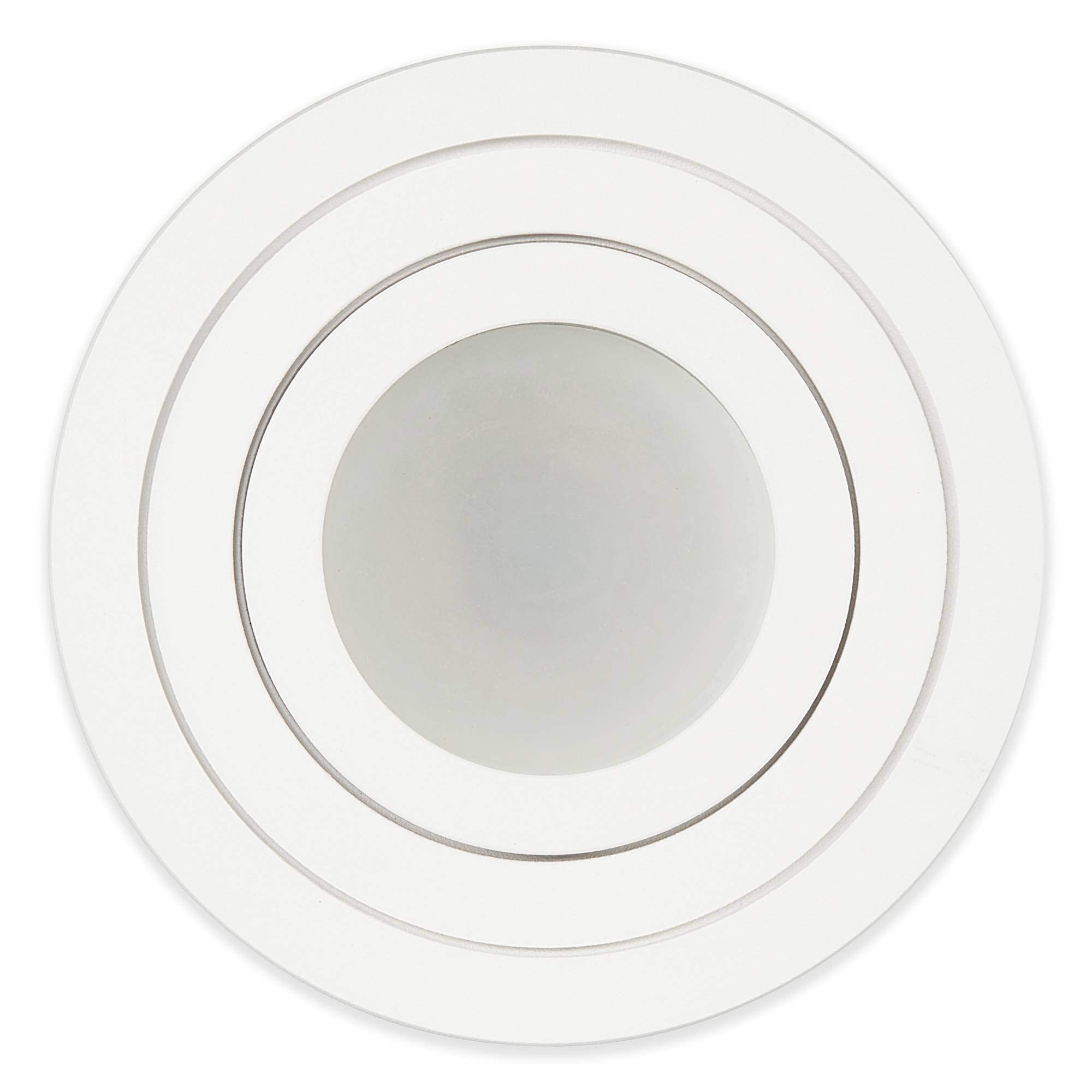 Minifoco LED empotrable IP44 redondo blanco 6,5 W blanco neutro 230 V – Foco de techo regulable para baño sauna exterior – Lámpara de montaje plana 90 mm