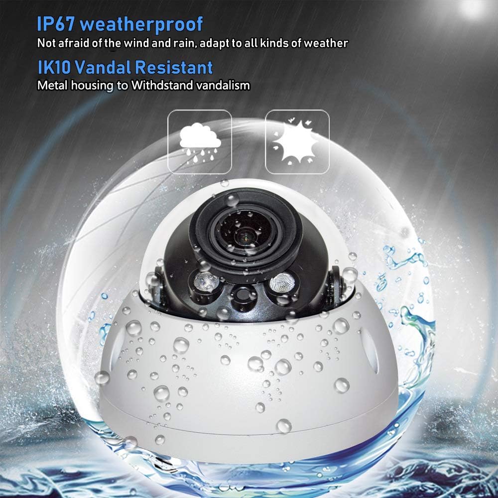 Crаzу Dеаlѕ 4MP Outdoor POE Dome IP Camera, IPC-HDBW4433R-ZS 2.7-13.5mm Motorized Varifocal Lens 5X Optical Zoom, 50m IR Night Vision, Smart H.265, WDR, 3D DNR, IP67, IK10