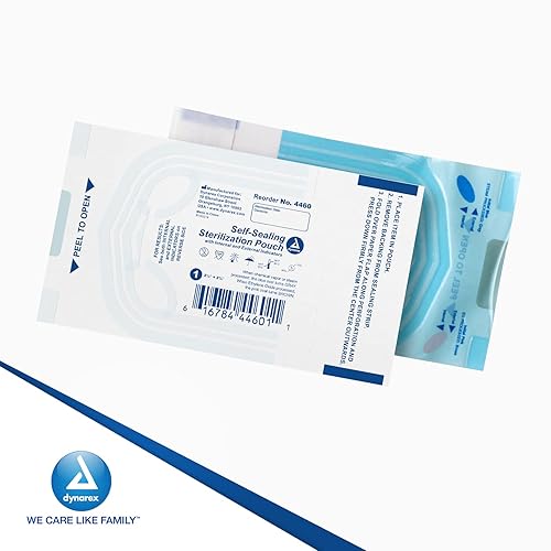 Miniatura 13 de Dynarex Bolsas de esterilización - Bolsas de autoclave autosellantes para herramientas médicas, dentales, de tatuajes y cuidado de uñas, cubierta