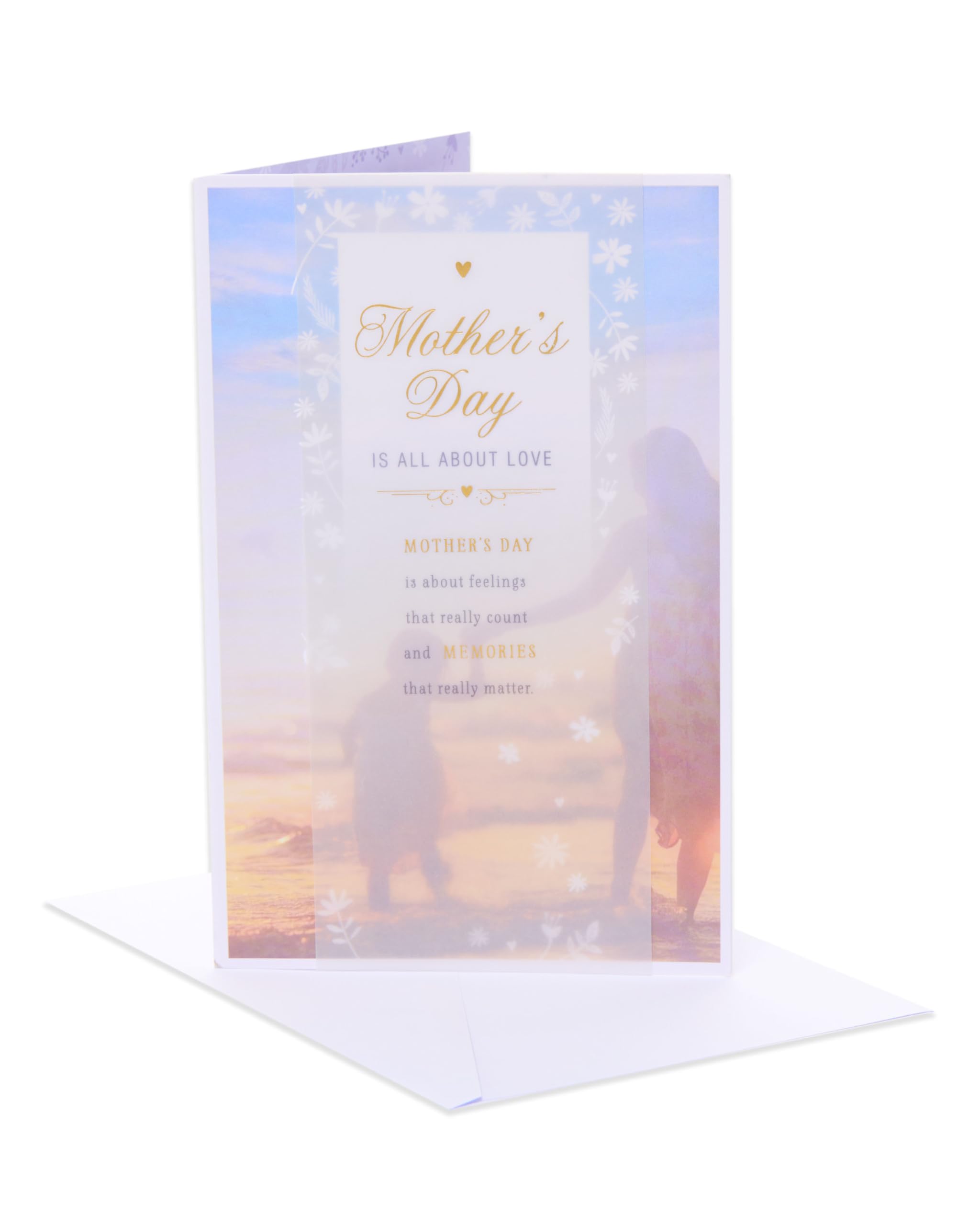UK Greetings | Mother's Day Card | Card for Mum, Grandma, Wife | Her, Girls, Women | Mother & Child Design | With Envelope | 22.9 x 14.9 cm