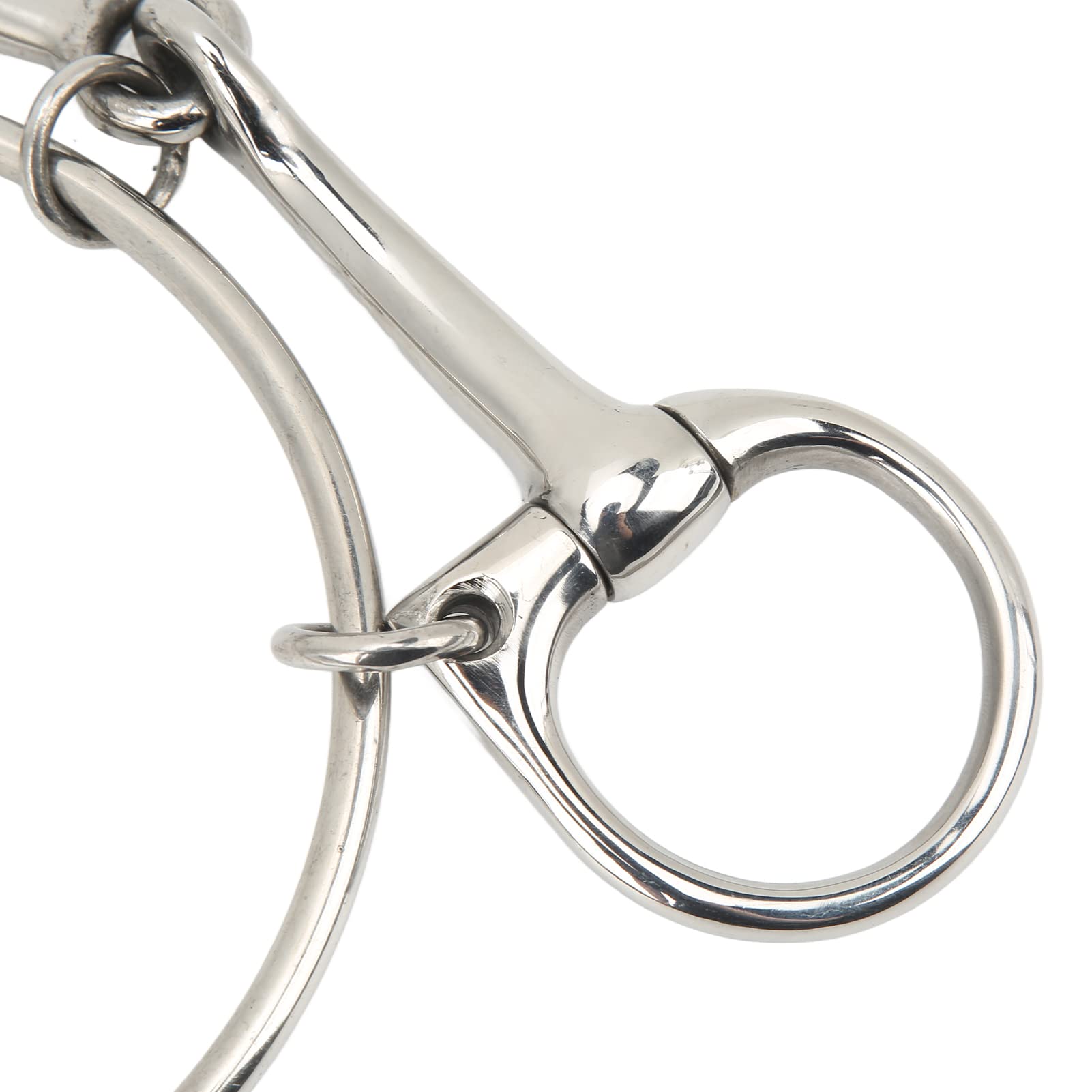 Morso per Bocca di Cavallo in Acciaio Inossidabile, Morso per Cavallo da 5 Pollici Anello Allentato per Allenamento All'aperto, Filetto per Cavallo Filetto per Cavallo Morso per