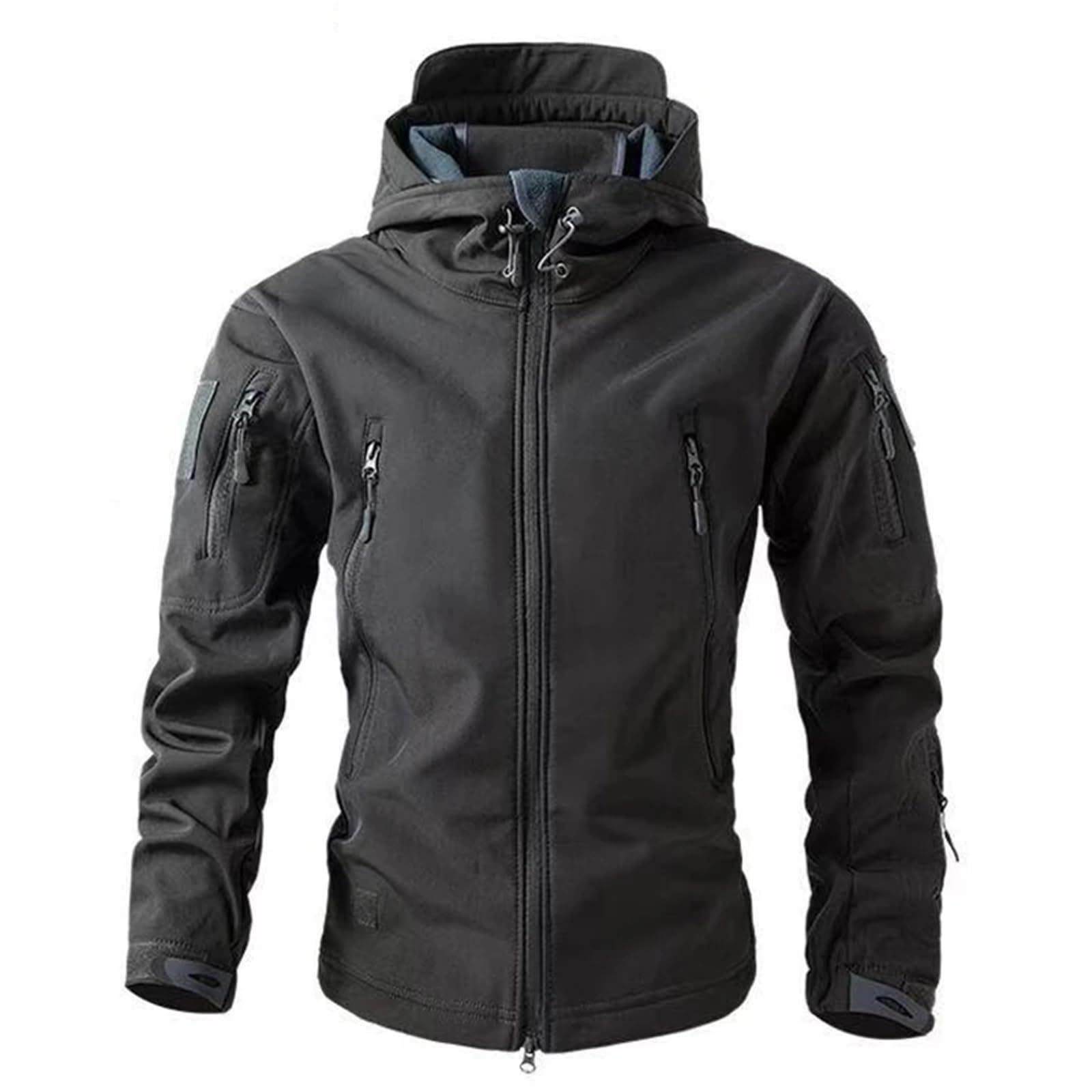 Giacche in pile softshell da uomo, impermeabili, for attività all'aperto, pesca, escursionismo, caccia, termiche, campeggio, cappotti cargo caldi Per Uomo