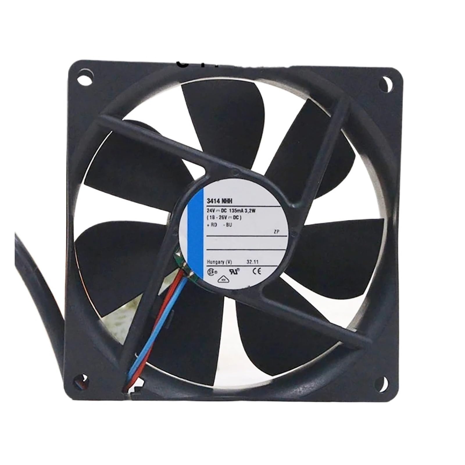 Axial Fan 3.2W 3414NHH 24VDC 135mA 92*92*25mm Silent Cooling Fan