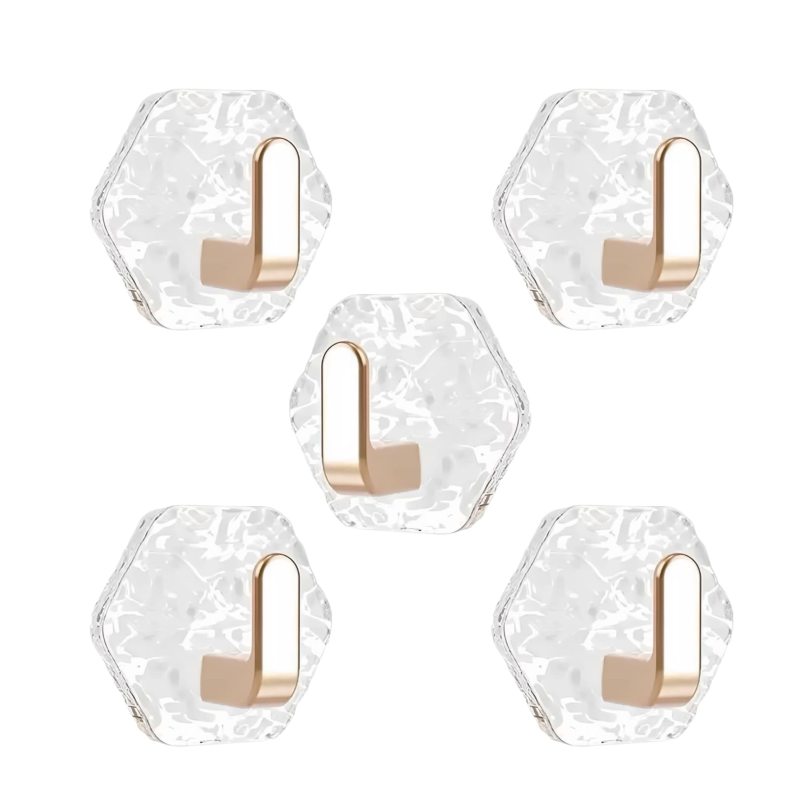 Decorative Wall Hook with Adhesive Mount, Acrylic Look Panel for Bathroom, Vanity, Bedroom, and Kitchen Storage Adhesive Wall Hook Bathroom Vanity Organizer Acrylic Decor Home Storage Renter Dorm