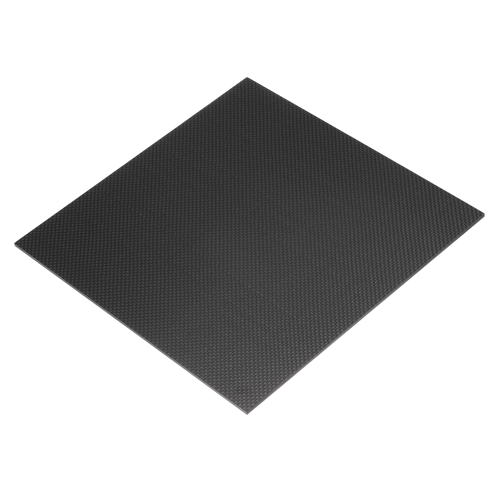 QUARKZMAN Plaques en fibre carbone 3K, 240 x 240 x 2,5 mm, panneaux en fibre carbone, plaques laminées brillantes à tissu uni, flexibles pour modèles réduits d'avions, pièces automobiles