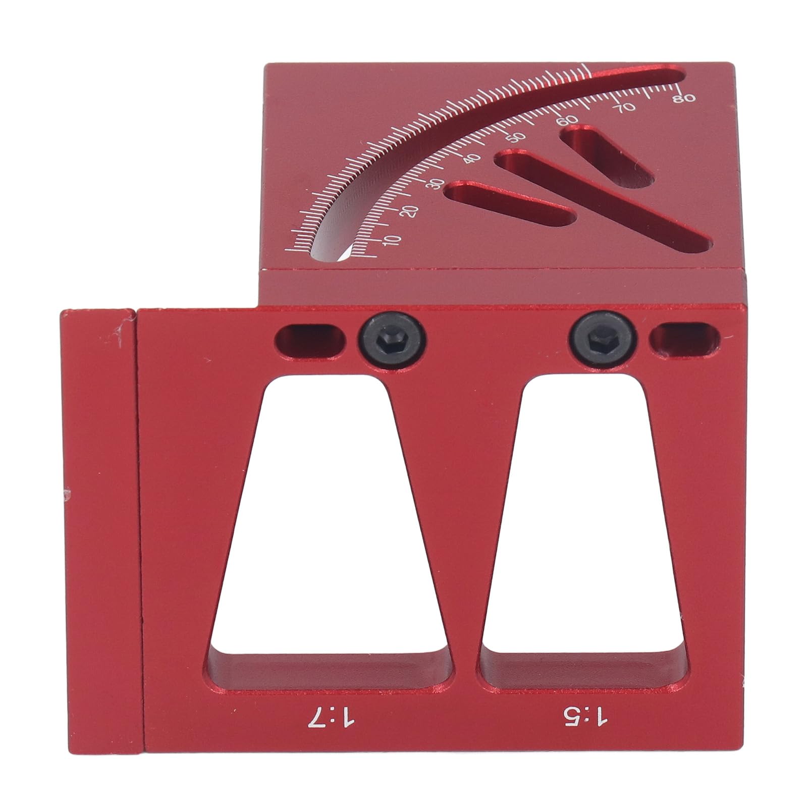 Règle de mesure 3D à plusieurs angles, équerre rapporteur pour menuiserie avec angles de 45 et 90 degrés, outil de traçage en alliage d’aluminium pour la menuiserie, fourni avec