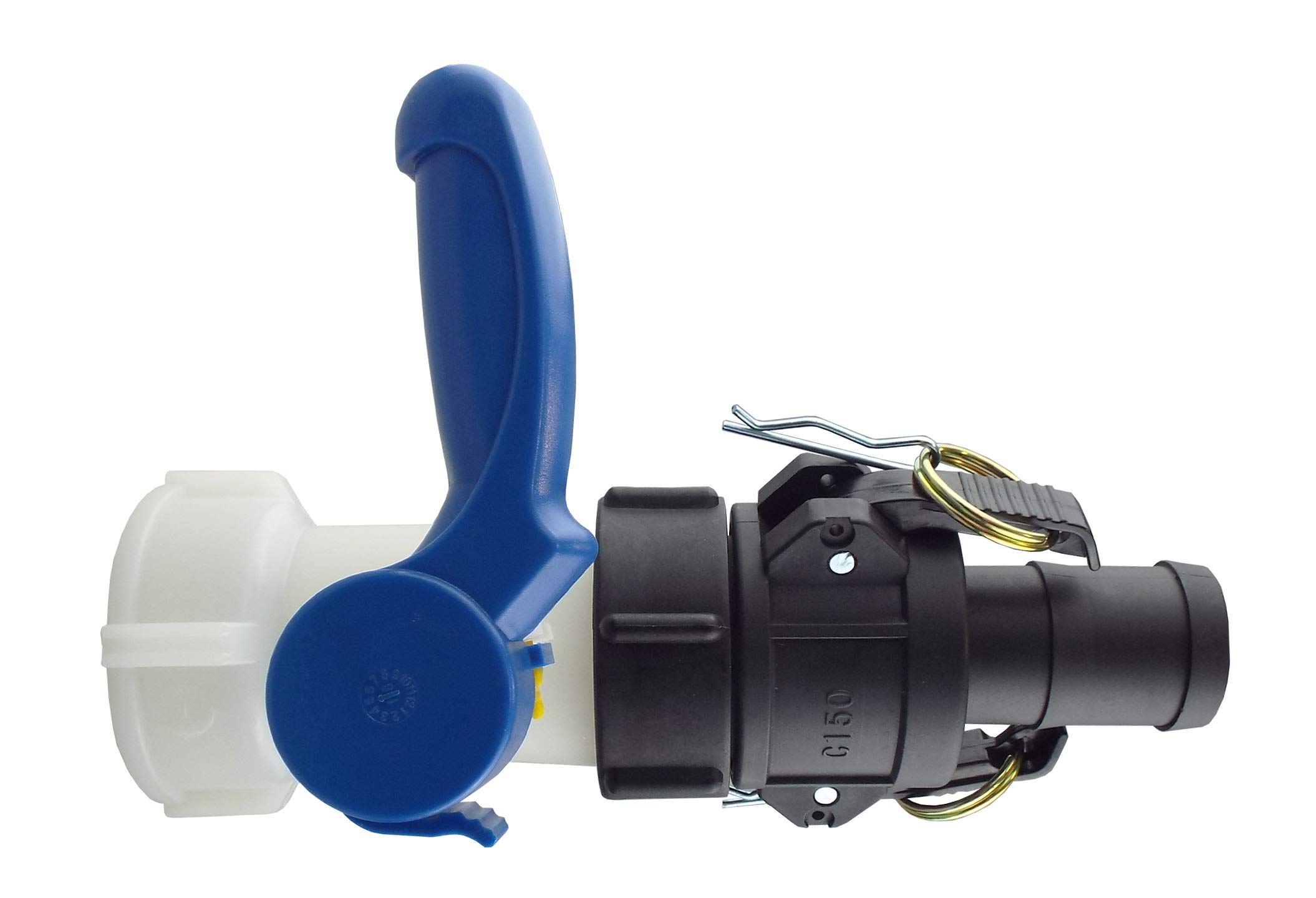 Cost Wise Black Ibc Tank Outlet Kit S60x6 Coarse Thread To Camlock Barb Type C,With Or Without Valve (Kit For 1" Camlock Barb+Valve)
