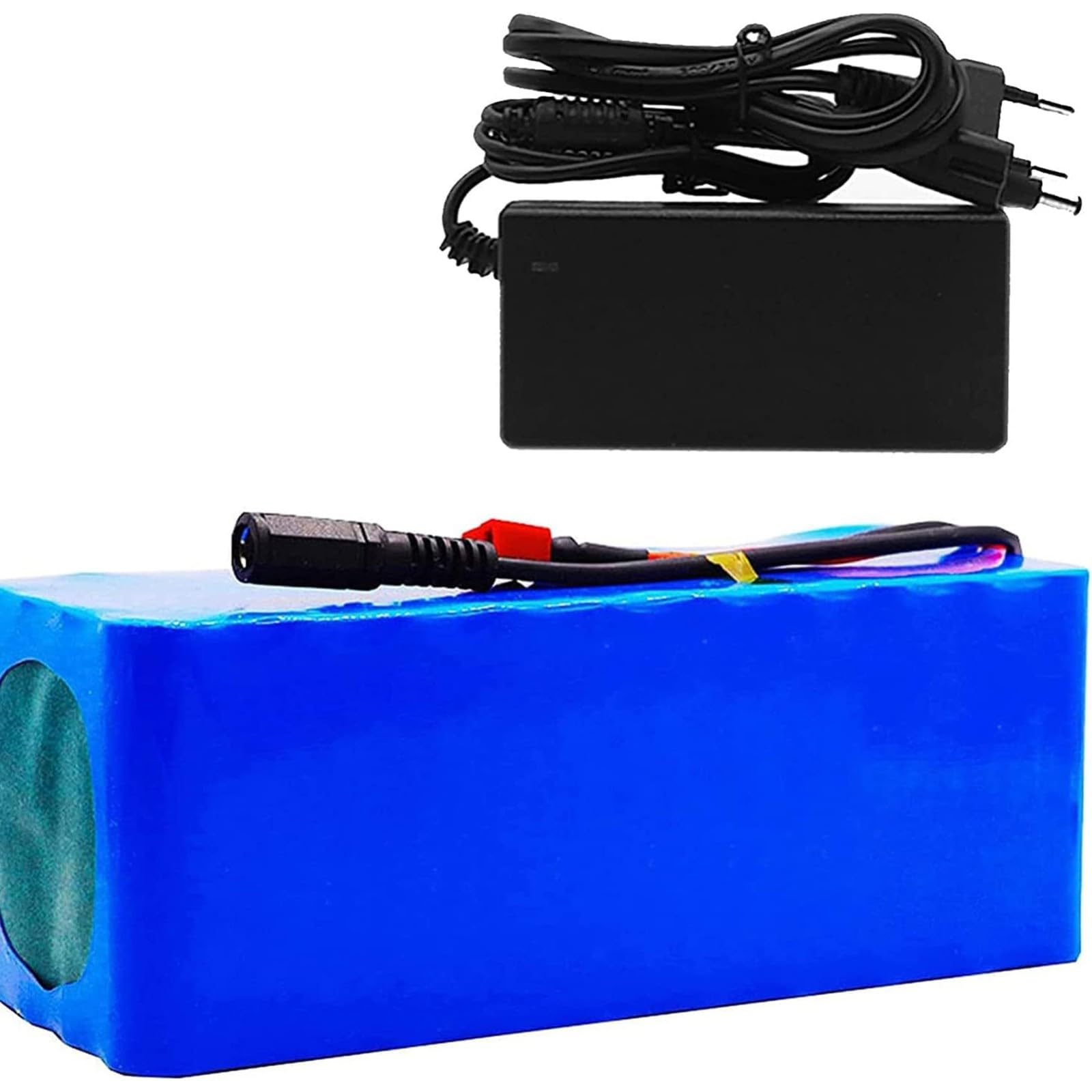 Batterie lithium-ion rechargeable 36 V 10S3P, boîtier en PVC étanche, batterie 36 V 8 Ah pour vélo électrique, chargeur inclus, Compatible avec les scooters électriques 36V 8Ah,XT60+DC