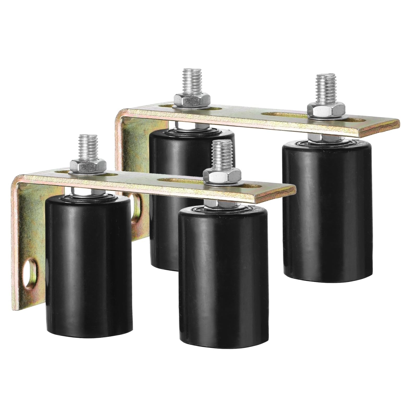 Rouleau de guidage pour portail coulissant 5,1 cm uxcell en nylon avec support en L x2