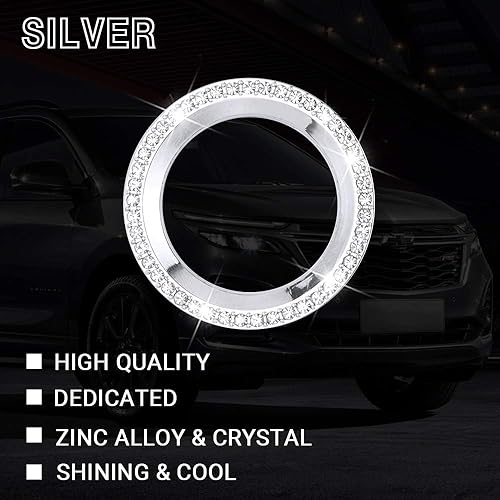 Miniatura 5 de 1797 Tapas de anillo de encendido compatibles para Chevy Chevrolet, accesorios brillantes, blazer, equinox, Silverado Tahoe, arranque y parada del
