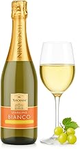 Tuscanini Sparkling Bianco – Non-Alcoholic Sparkling Italian Grape Juice – Elegant White Grape Flavor – Perfect for Celebrations – 750ml Bottle